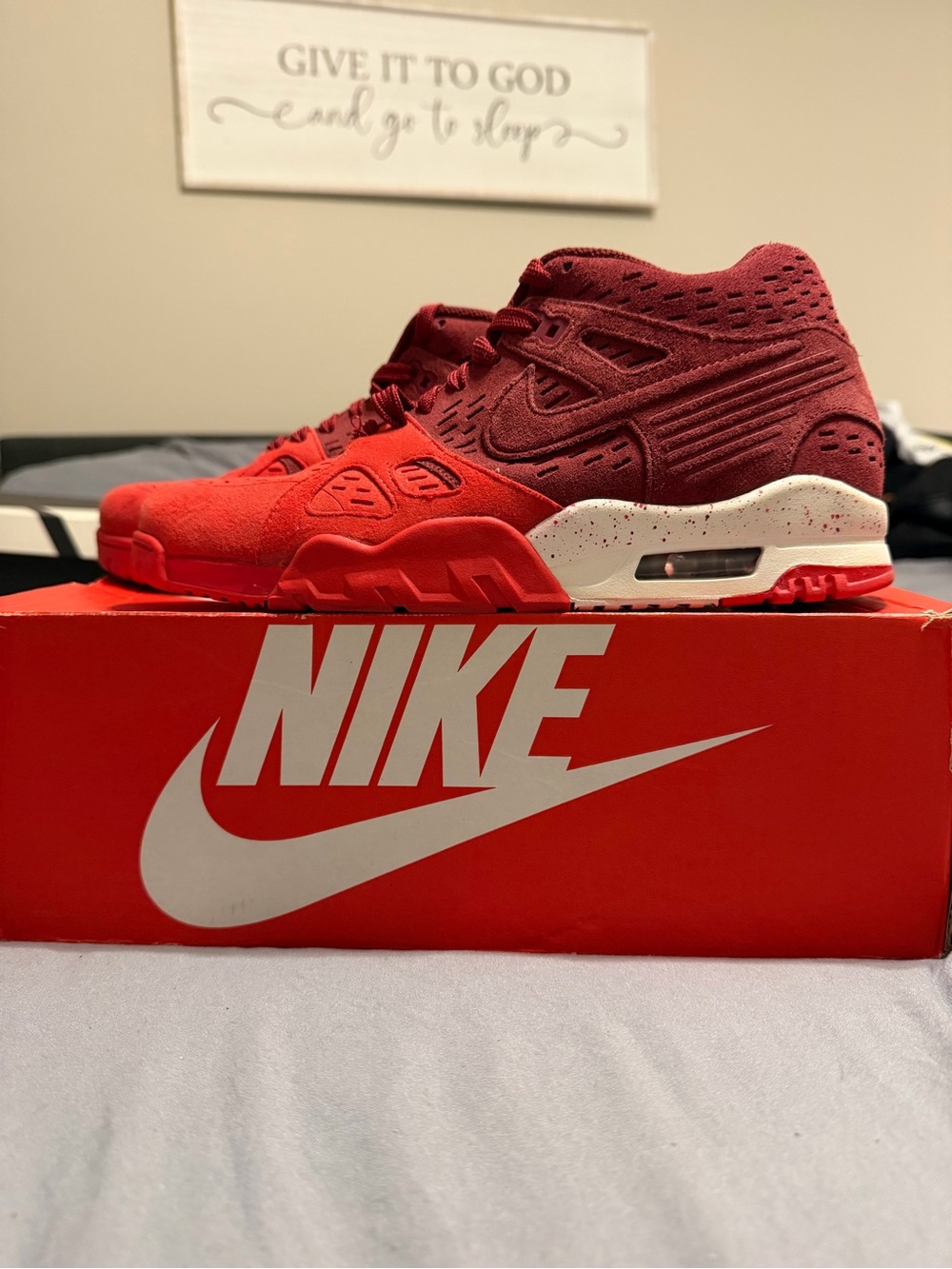 Nike Air Trainer 3 Le - University Red & White - Size 8.5M